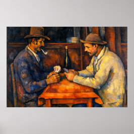 Kortspelarna av Paul Cézanne Poster