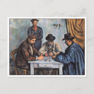 Kortspelarna av Paul Cezanne Vykort