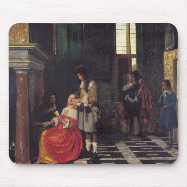 Kortspelarna, c.1663-65 musmatta (Framsidan)
