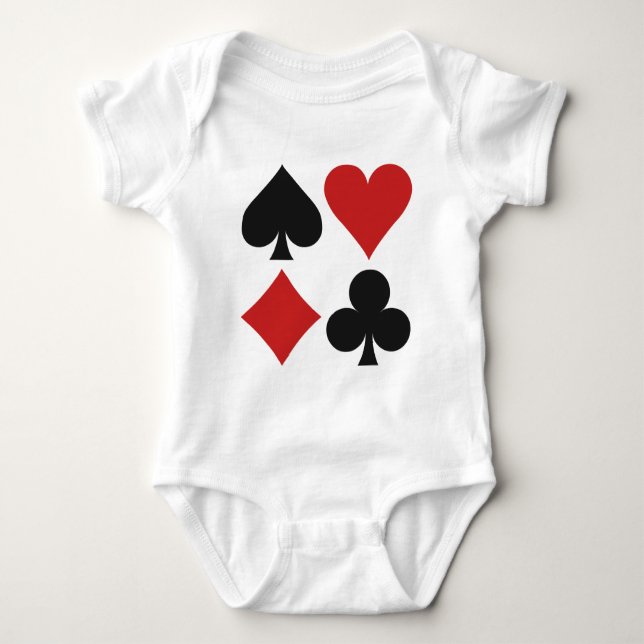 Kortspelarskjortor och jackor t shirt (Framsida)