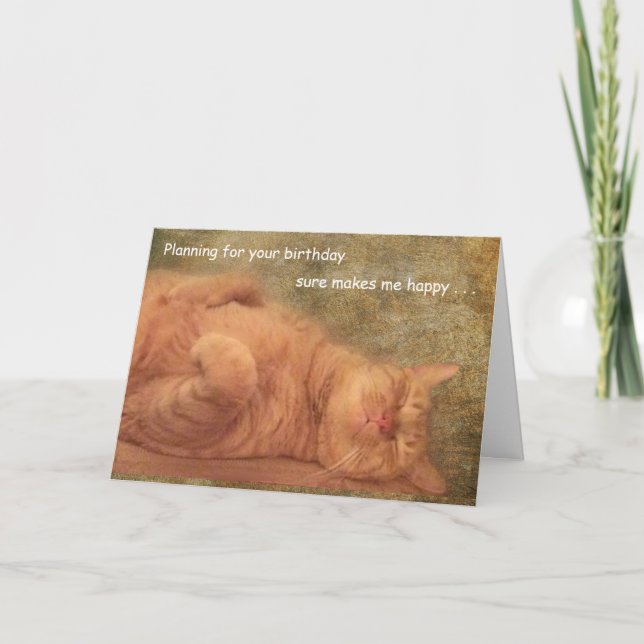 Kortsplanering för din födelsedag, lycklig 2 kort (Framsida)