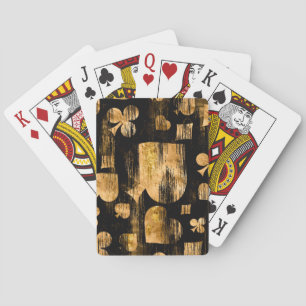 Kortsymboler Kostym - svart och Guld Casinokort