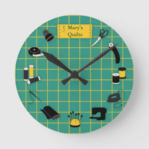 Korttid Anpassa etiketten Rund Klocka