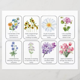 Kortuppsättning med 8 barnfödelsebekräftelser