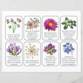 Kortuppsättning med 8 barnfödelsebekräftelser