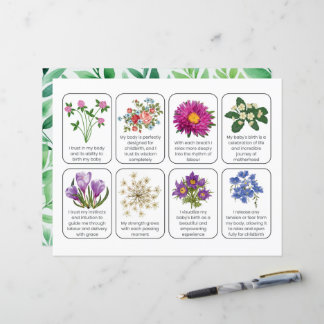 Kortuppsättning med 8 barnfödelsebekräftelser