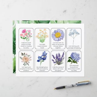 Kortuppsättning med 8 barnfödelsebekräftelser