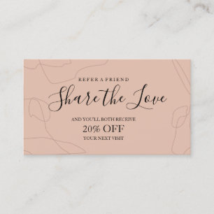 Kortutformning för hänskjutning av pastelliserad R Rabattkort