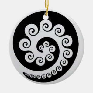 KORU av AOTEAROA New Zealand Julgransprydnad Keramik