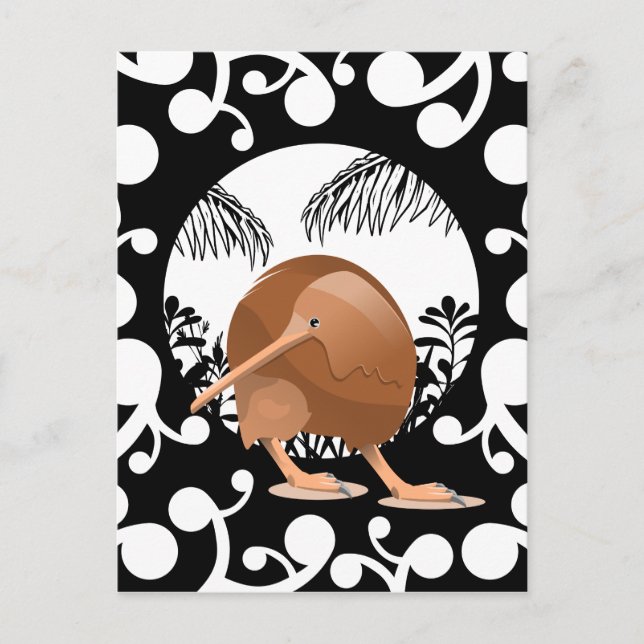 Koru Kiwi Vykort (Framsida)