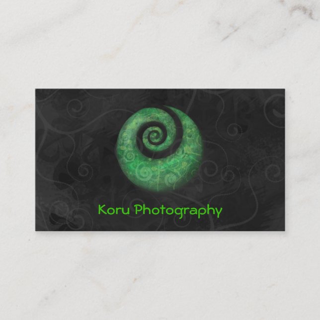 Koru Photography Visitkort (Framsida)