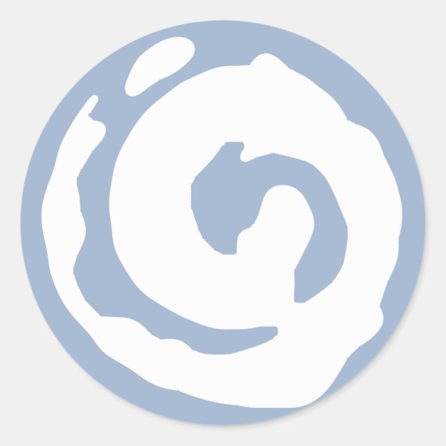 Koru Runt Klistermärke (Framsida)