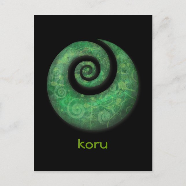koru vykort (Framsida)