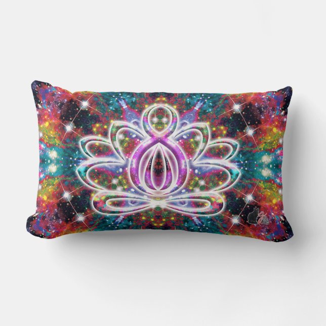 Koruskations Zen Lotus Lumbarkudde (Framsida)