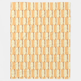 Korv, ägg och ostsandwich fleecefilt