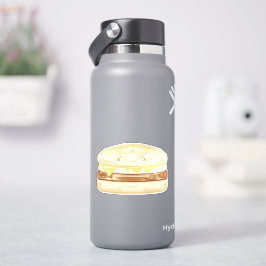 Korv, ägg och ostsandwich klistermärken