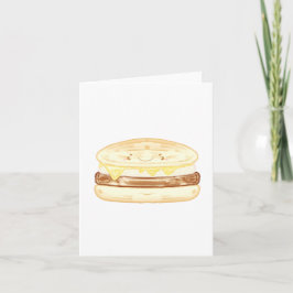 Korv, ägg och ostsandwich kort