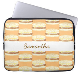 Korv, ägg och ostsandwich laptop fodral