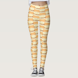 Korv, ägg och ostsandwich leggings