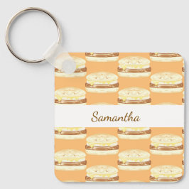 Korv, ägg och ostsandwich nyckelring