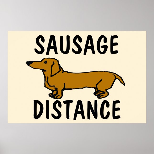 Korv Avstånd, DachshundPoster Poster (Framsidan)