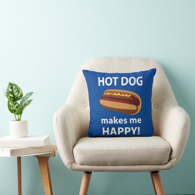 Korv Gör Mig Glad Korv BBQ Restaurang Kudde (Stol)