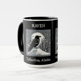 Korv: Talkeetna, Alaska svartvit Mugg