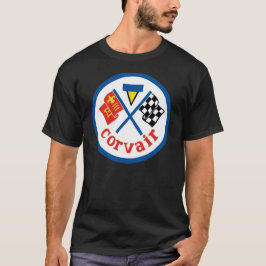 Korvair Vintage Patch Färg på Mörk T-Shirt