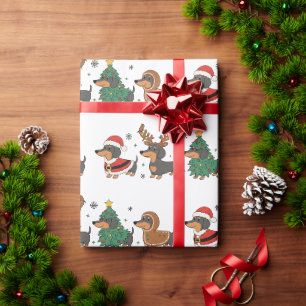 Korvar Hund Jul Holiday Presentpapper