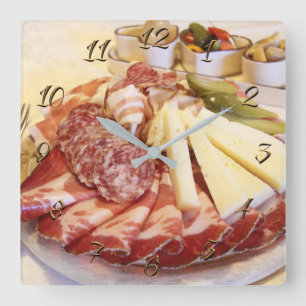 Korvbutik Fyrkantig Klocka