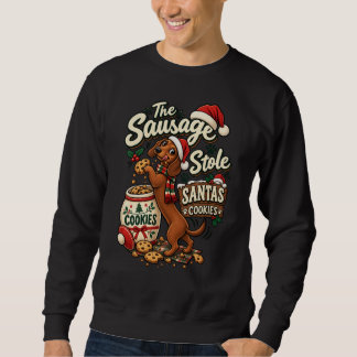 Korven Stjäl Tomtens Kakor Dachshund Jul Lång Ärmad Tröja