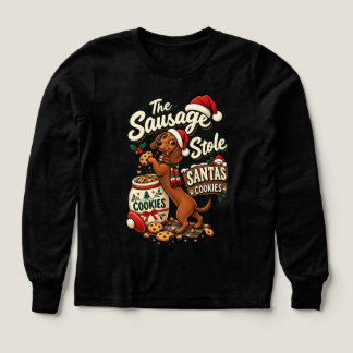 Korven Stjäl Tomtens Kakor Dachshund Jul T Shirt