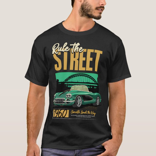 Korvette 1960 Rule The Street T Shirt (Framsida)