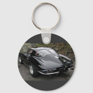 Korvette Classic Black Split Window Nyckelring