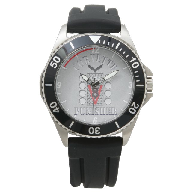 Korvette Punisher V8 Grått Watch Armbandsur (Framsida)
