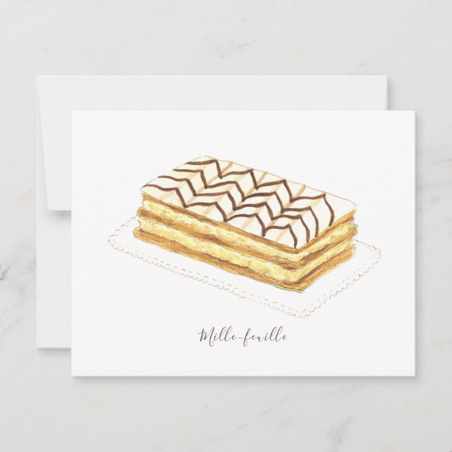Korvfärgen Mille-feuille Kort (Framsida)