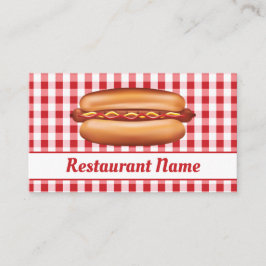 Korvkiosk eller snabbmatsrestaurang visitkort