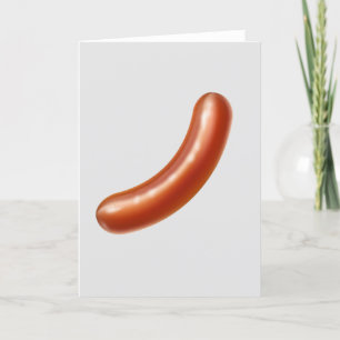 Korvkort för grillad korv helgkort