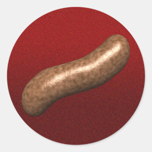 Korvpartyklistermärke Runt Klistermärke