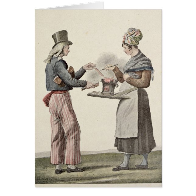 Korvsäljare Hälsningskort (Framsidan)