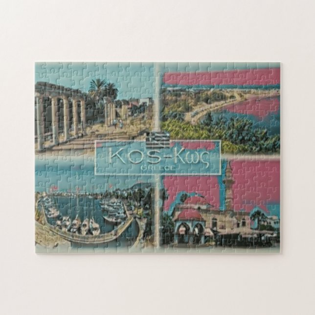 Kos - Grekland - Mosaic - Pussel (Horisontell)