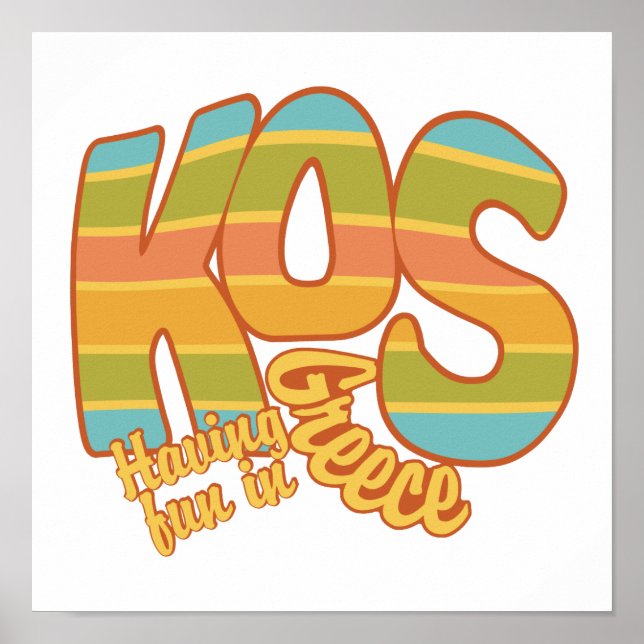 KOS Greklands anpassningsbar poster (Framsidan)