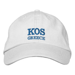 Kos Island Greece Anpassningsbar Hat Broderad Keps