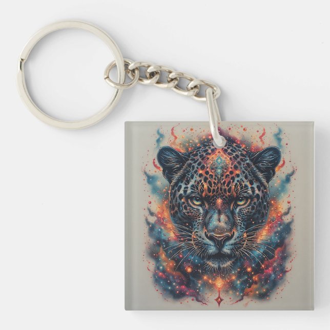 Kos Leopardporträtt Med Mystisk Effekt (Framsidan)