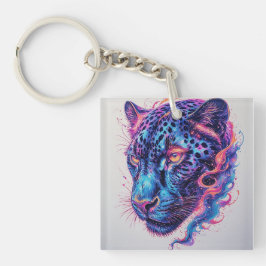 Kos Leopardporträtt Med Mystisk Effekt