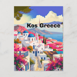 Kos Resa vykortskonst, Kos Grekland Resa Konst Kos Helg Vykort