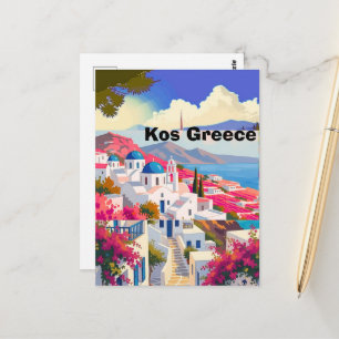 Kos Reseminnets Konst, Kos Grekland Resekonst Kos Vykort