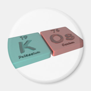 Kos som K-Potassium och OS-Osmium Magnet