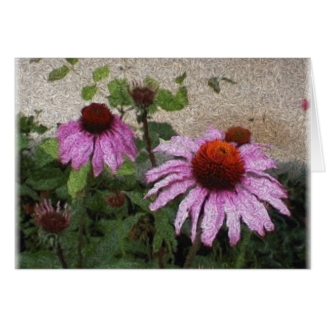 kosblomma hälsningskort (Framsidan Horizontal)