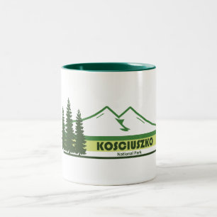 Kosciuszko National Park Gröna Ränder Två-Tonad Mugg